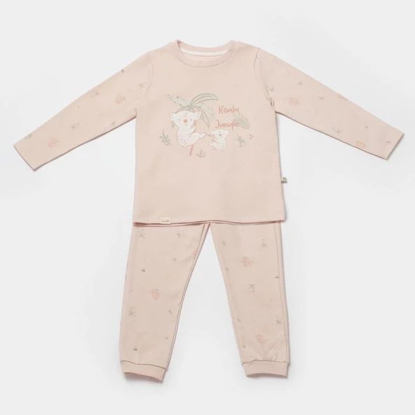 Bibaby Biorganic Koala Jumper Pijama Takım 59778 Pembe