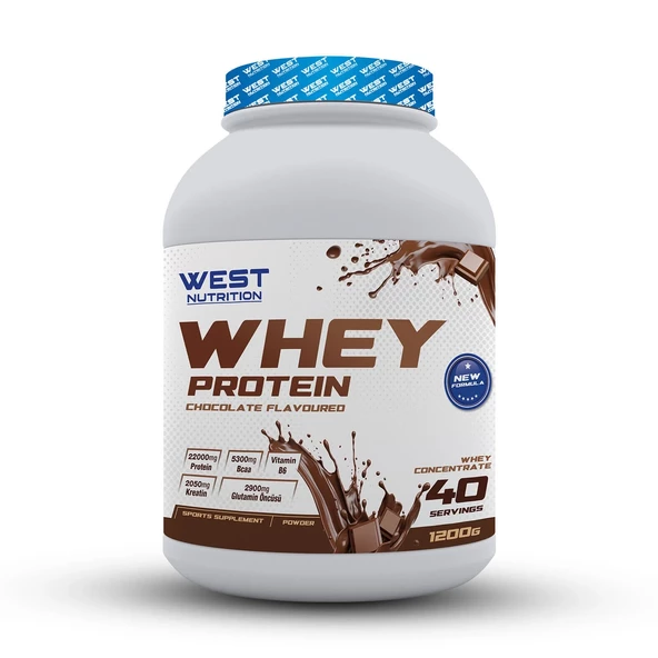 West Whey Protein Tozu 1200gram 40 Servis +SHAKER HEDİYE