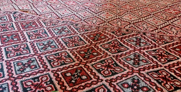 Algelsineve İnci Makine Dokuması Büyük Kilim - 4