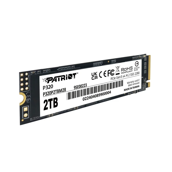 Patriot P320 2TB 3000/2200MB/s NVMe M.2 SSD Disk (P320P2TBM28) - 4