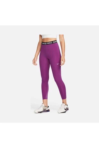 Pro Tayt 365 Dri-Fit Training File Panelli Bel Toparlayıcı Kadın Spor Tayt Tight - 5