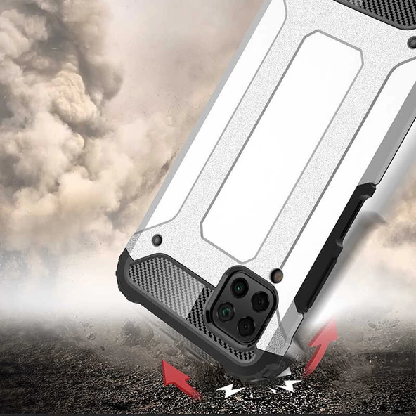 Huawei P40 Lite Kılıf Crash Zırh Silikon Kılıf - 11