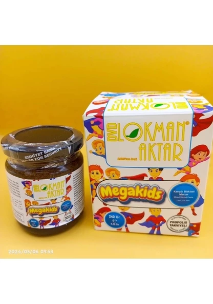 DVD Lokman Aktar Megakids Çocuklar İçin Propolisli Macun 240 G 1Adet