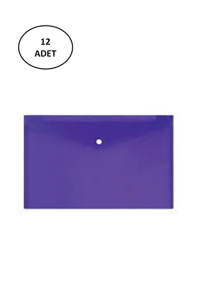 Çıtçıtlı Dosya A4 faf Buzlu Pastel Renkli Mor 12 Adet