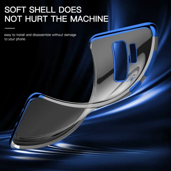 Galaxy S9 Kılıf Dört Köşeli Lazer Silikon Kılıf - Resim 9