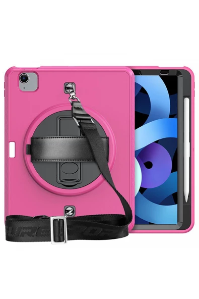 İpad Pro 11 (2020) Kılıf Strap-C Otterbox Tablet Kapak - Pembe 463122