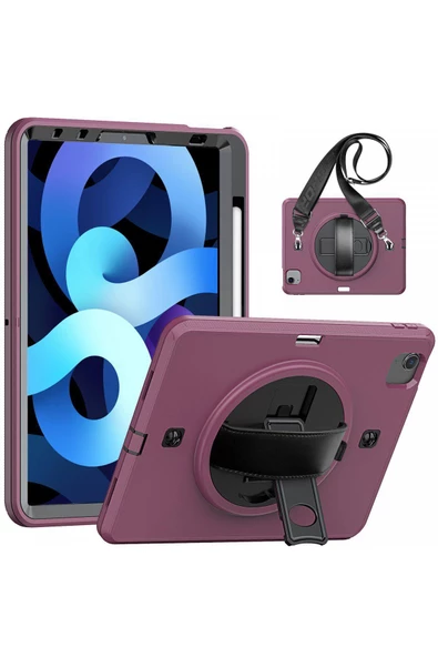 İpad Pro 11 (2018) Kılıf Strap-C Otterbox Tablet Kapak - Mürdüm 463122