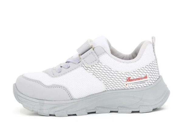 Hammırcek Çocuk 092 Anorak Spor Ayakkabı Beyaz - Kırmızı - Resim 2