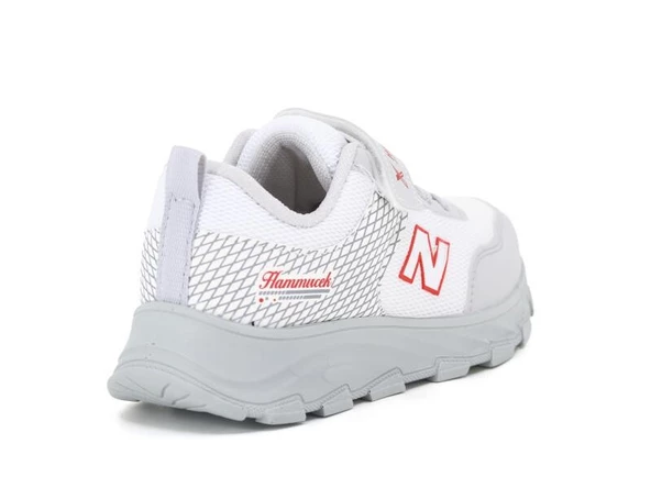 Hammırcek Çocuk 092 Anorak Spor Ayakkabı Beyaz - Kırmızı - Resim 3