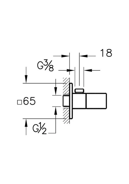 VitrA Root Square Ankastre El Duşu Çıkışı A4523326 - Bakır - 2