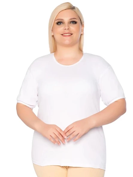 6 Adet Gümüş Bayan Battal Ribana Kaşkorse Fanila Atlet 3013