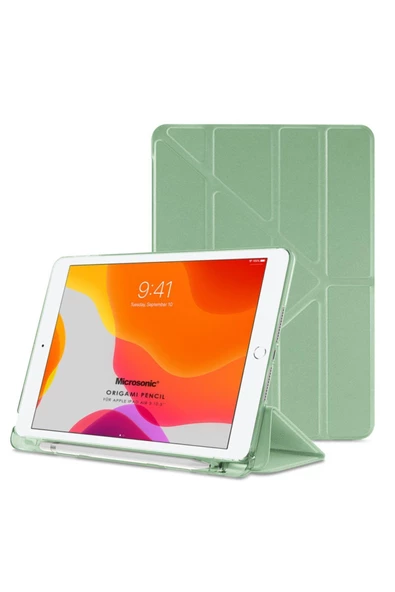 Apple Ipad Air 3 10.5'' 2019 Kılıf (A2152-A2123-A2153-A2154) Origami Pencil Açık Yeşil