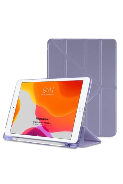 Ipad Air 3 10.5'' 2019 Kılıf (A2152-A2123-A2153-A2154) Origami Pencil Lila