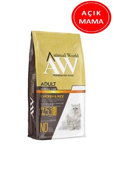 Animal World Tavuk Etli Kedi Maması 1 Kg AÇIK
