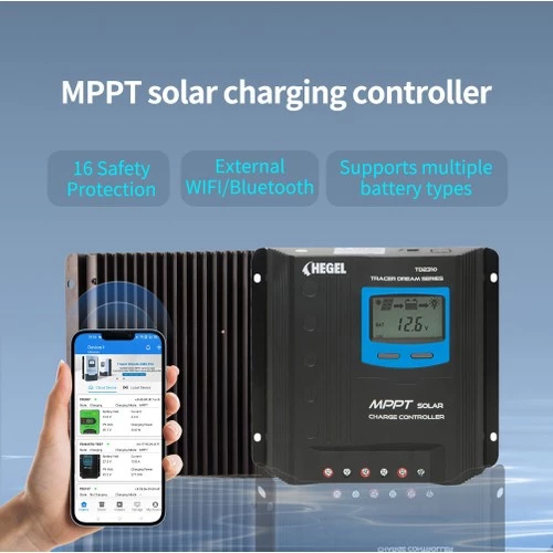 Obus Karavan Mppt Solar Şarj Kontrol Cihazı Hegel Wifi Bağlantılı 30A 12/24V Hegel - 2