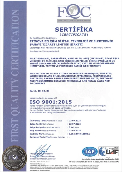 Etinova Pelet Soba Eti-M001 Mini Pelet Sobası - 5