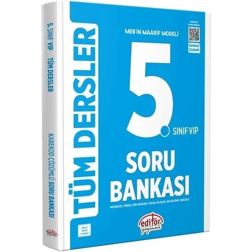 EDİTÖR 5.SINIF VİP TÜM DERSLER SORU BANKASI