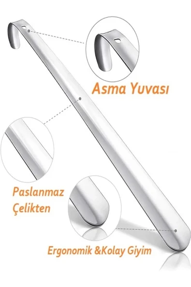 Krom Kaplama Metal Çekecek 50 cm 1 Adet - Resim 3