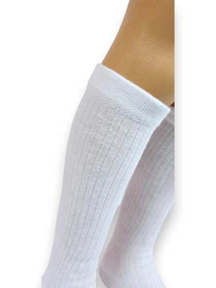 Fitilli Dizaltı Okul Çorabı - 8