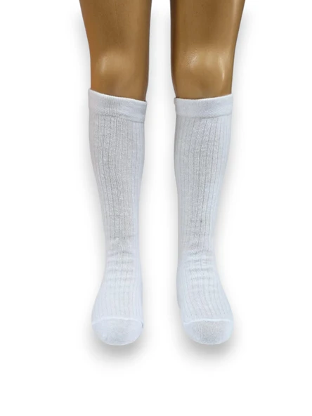 Fitilli Dizaltı Okul Çorabı - 7