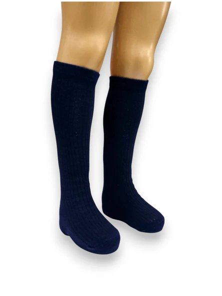 Fitilli Dizaltı Okul Çorabı - 4