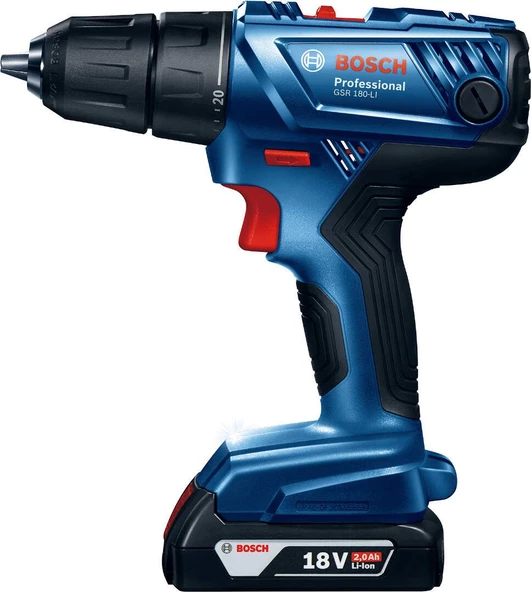 Bosch GSR 180-LI 2x2.0Ah Çift Akülü Şarjlı Matkap 06019F810A - 4