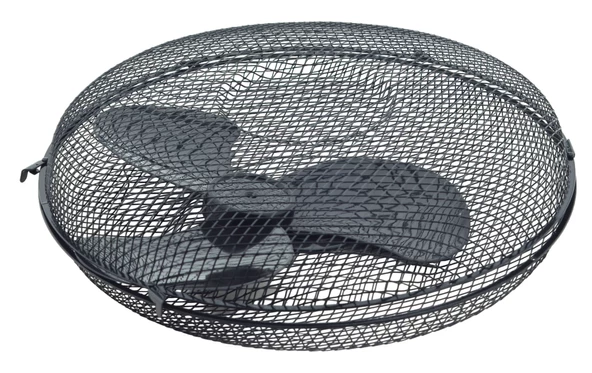 Metal Siyah Vantilatör Kapağı ve Pervanesi