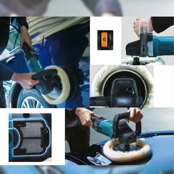 Prohummer Elektrikli Devir Ayarlı Polisaj Makinesi 1800w PH-T097 - 3