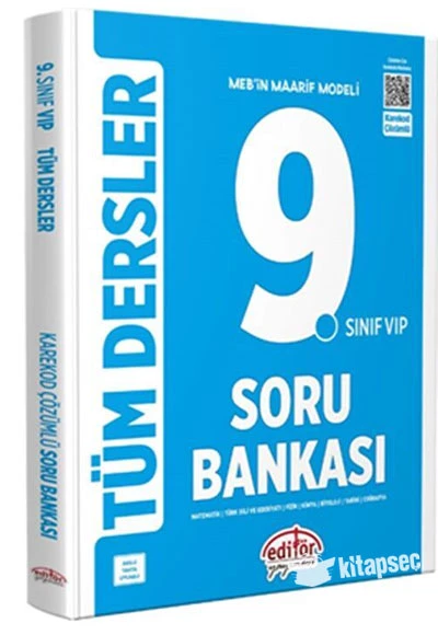 EDİTÖR 9.SINIF VİP TÜM DERSLER SORU BANKASI