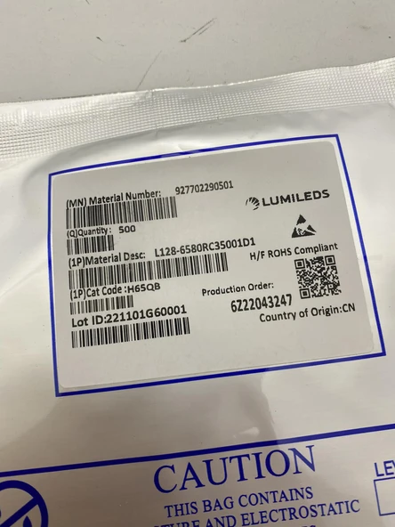 Lumileds L128-6580RC35001D1 Mid-Power Led 500 Adet - Resim 3