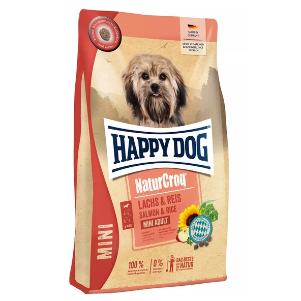 Happy Dog Nature Croq Mini Lachs & Reis Somonlu Mini Irk Köpek Maması 4 KG ürün görseli
