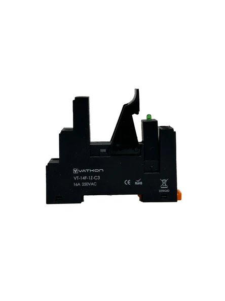 Vatkon VT-14F-1Z-C3 Çift Kontak (8 Pinli) Role Tutucu (1 Adet) ürün görseli