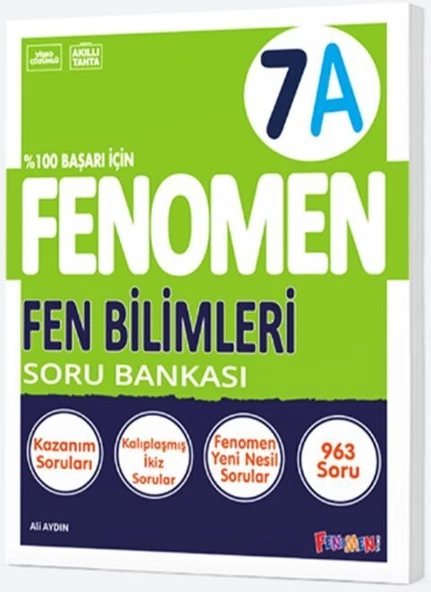 Fenomen 7. Sınıf Fen Bilimleri A Soru Bankası