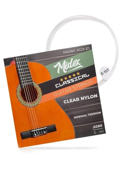 Midex E-1ST Klasik Gitar E (Mİ) Teli TEK TEL ürün görseli 1