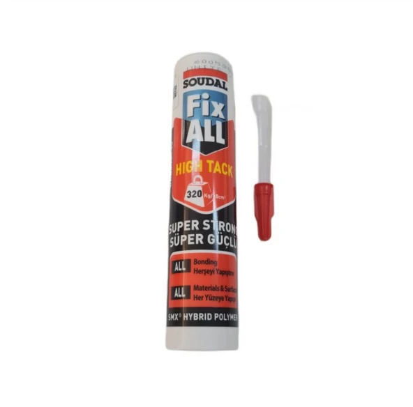 SOUDAL FİX ALL HIGH TACK (KORNİŞ YAP) BEYAZ 290 ML ( 2 ADET ) - 3