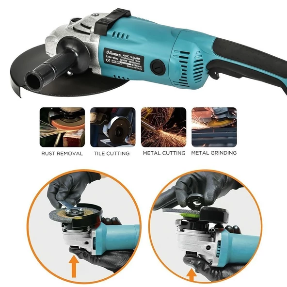 Prohummer Büyük Sprial Avuç Taşlama 230mm PH206 - 2