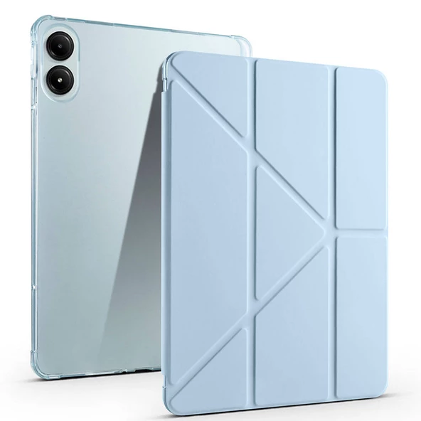 Xiaomi Poco Pad Kılıf Tri Folding Kalem Bölmeli Standlı Kılıf - Resim 5