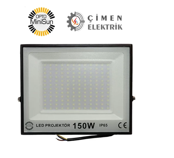 OPTO MİNİSUN M38150 150W Led Projektör 6400K Beyaz Işık