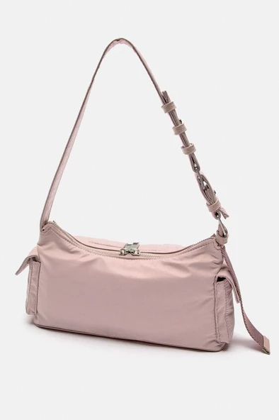 Zara Pembe Kol Çantası M Beden - 3