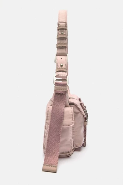 Zara Pembe Kol Çantası M Beden - 4
