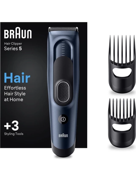 Braun Series 5 Hc5350 Erkekler Için 17 Uzunluk Ayarına Sahip Saç Kesme Makinesi