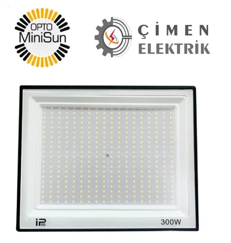 OPTO MİNİSUN M38300 300W Led Projektör 6400K Beyaz Işık