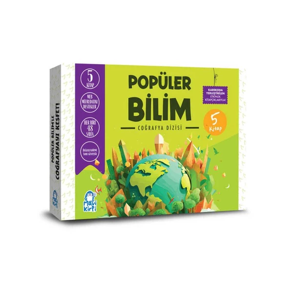 Mavi Kirpi 3. ve 4. Sınıf Popüler Bilim Coğrafya Set (5 Kitap)