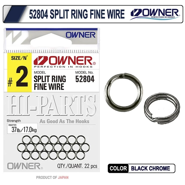 Owner 52804 Split Ring Fine Wire Halka