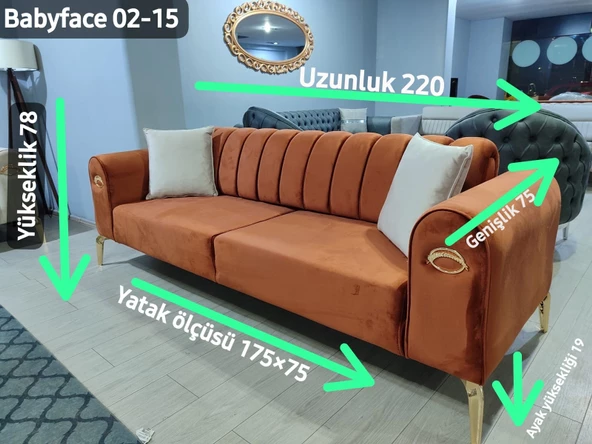 Mimoza Üçlü Koltuk - 3