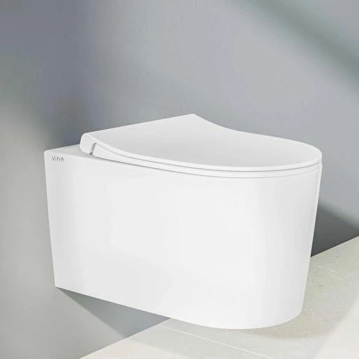 Vitra Nest QuantumFlush Beyaz Asma Klozet ve Duroplast Yavaş Kapanan Kapak 7870B403-0090 ürün görseli 1