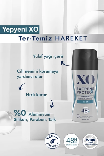 XO Extreme Protect Erkek Sprey Deodorant 150 ml