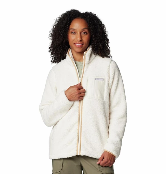 Columbia West Bend Tam Fermuarlı II Kadın Polar Üst Ekru AK5171 - Resim 4