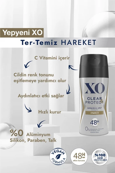 XO Clear & Protect Men Deodorant 150 ml