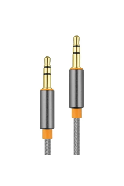 Aux Kablosu Universal Ja-05 Convey 3.5mm 1 Metre Füme